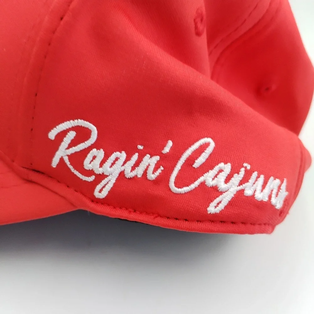 Top of the World UL Lafayette Ragin Cajuns Hat Cap Red Memory Fit Fitted